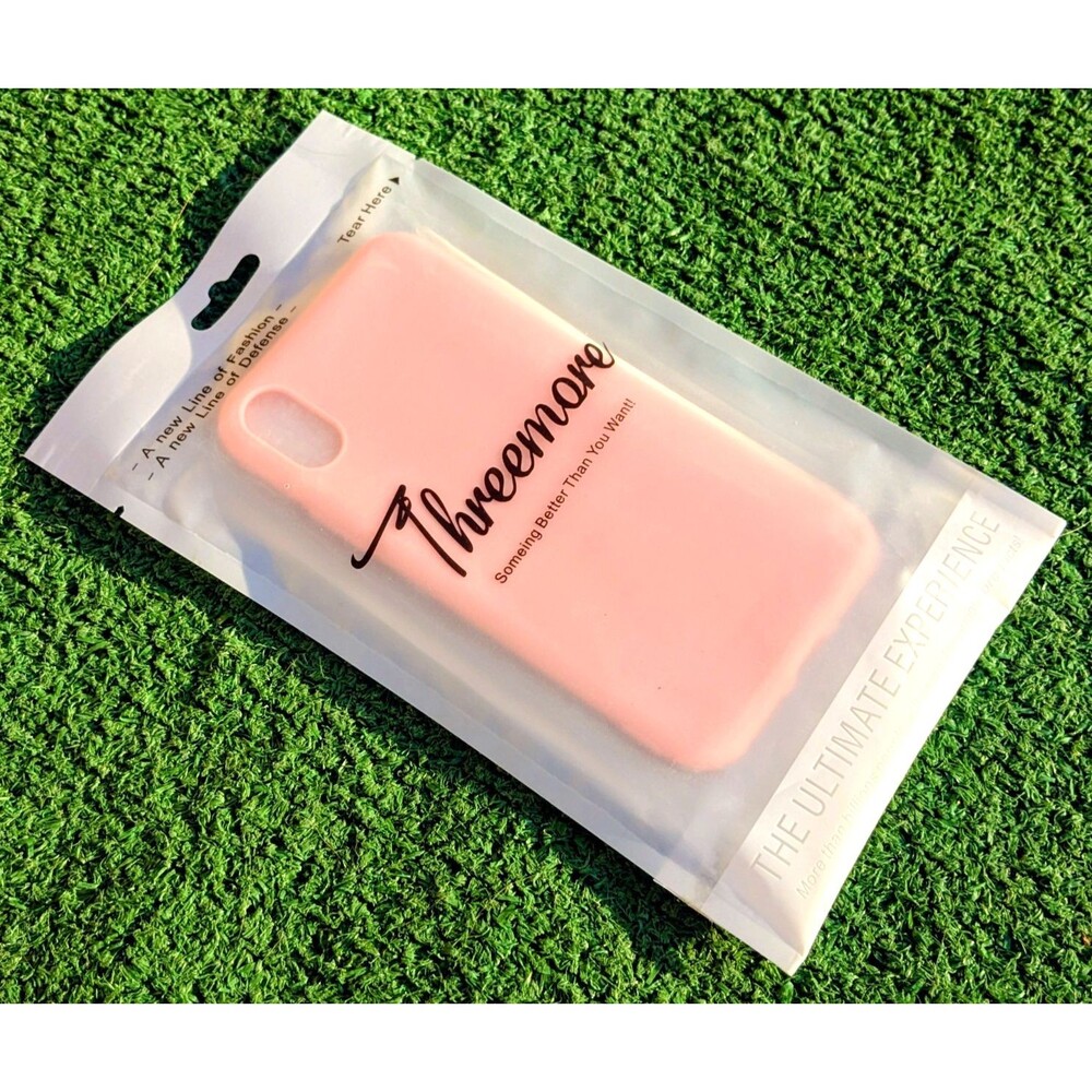 Threemore Bubblegum Pink Silicone Grip Iphone Xs/s 6x3" Protective Cell Case NIP